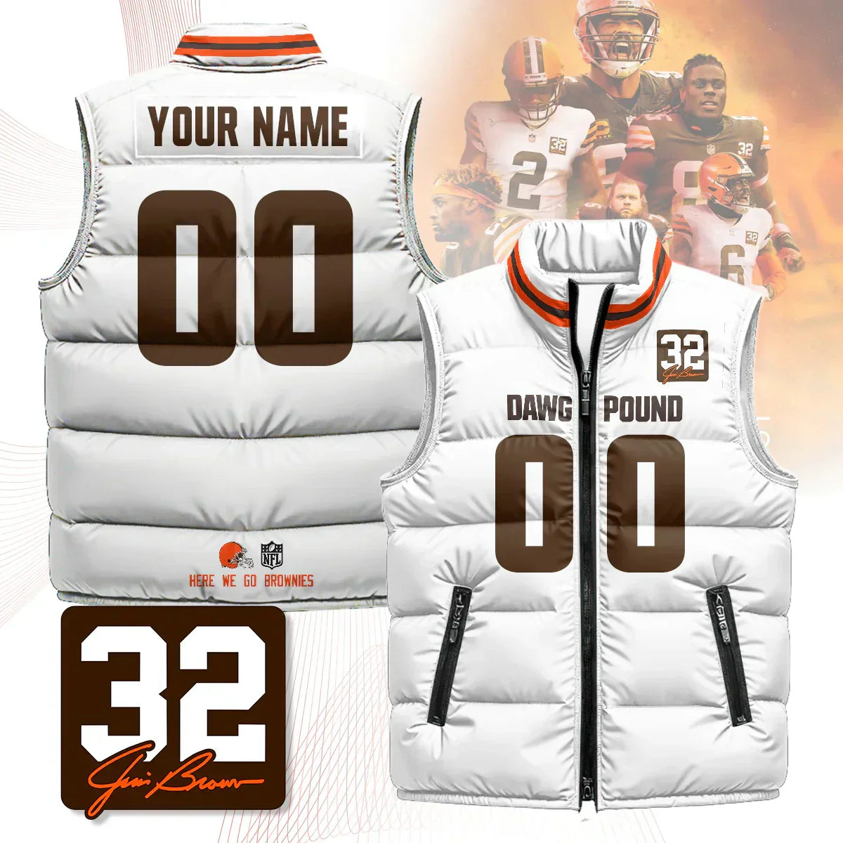 Custom CLE Unisex Puffer Vest