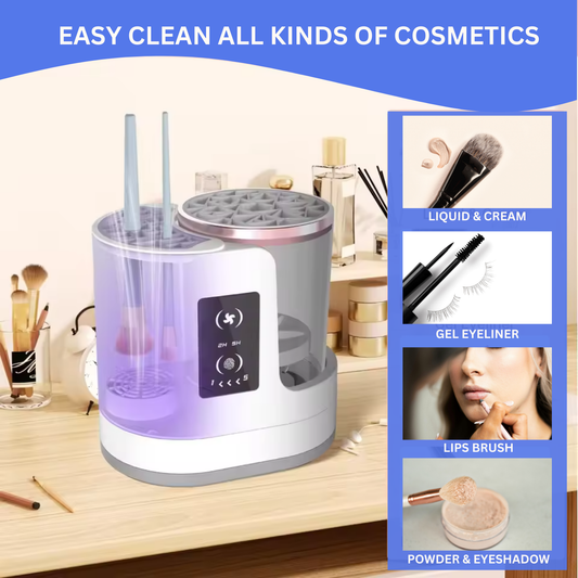 3 In 1 Electric Makeup Brush Cleaner - Dryer -  Holder Machine