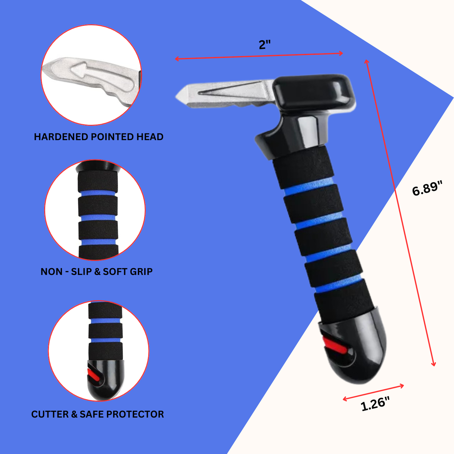 3 In 1 Car Door Multifunction Handle