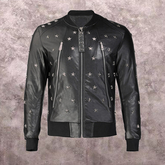 NEW-PP Leather Jacket