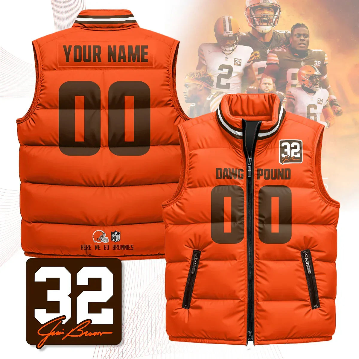 Custom CLE Unisex Puffer Vest