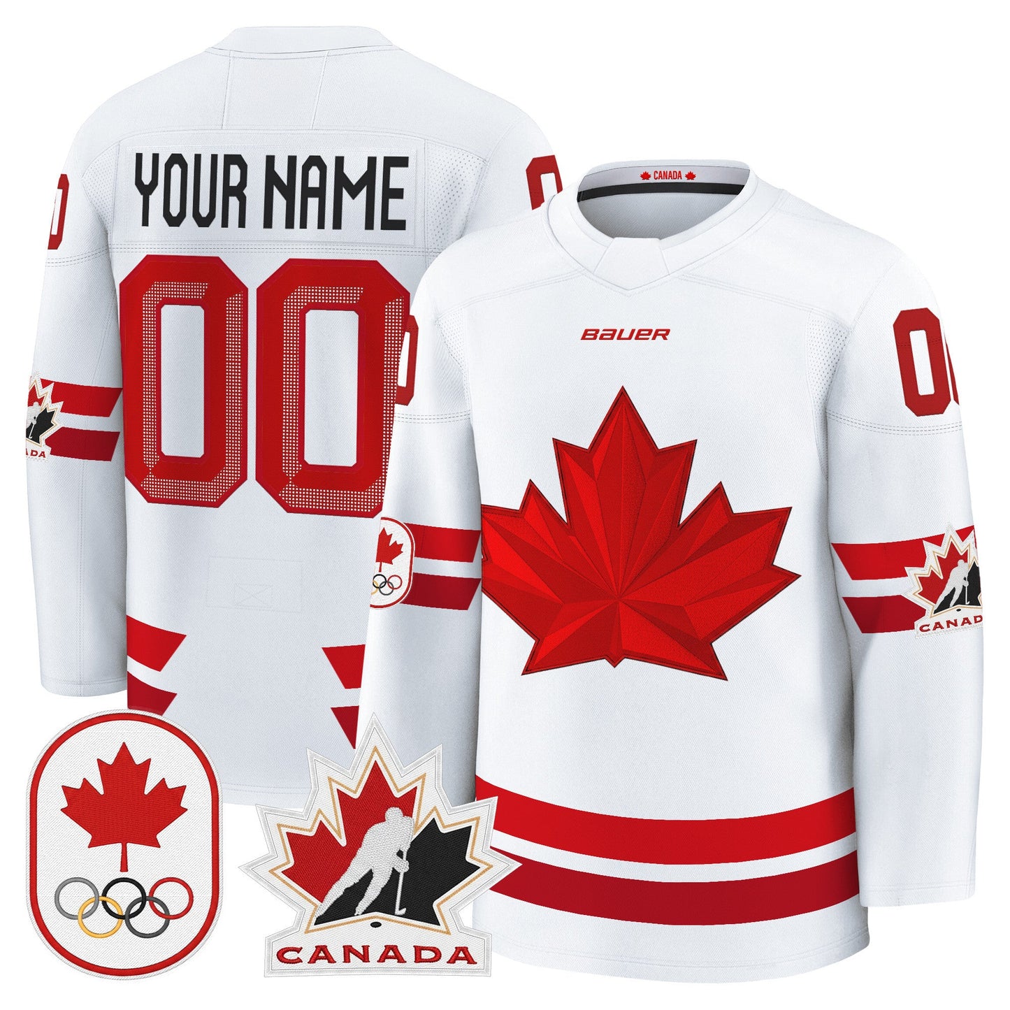 2026 Canada Olympic Premium Custom Hockey Jersey - All Stitched