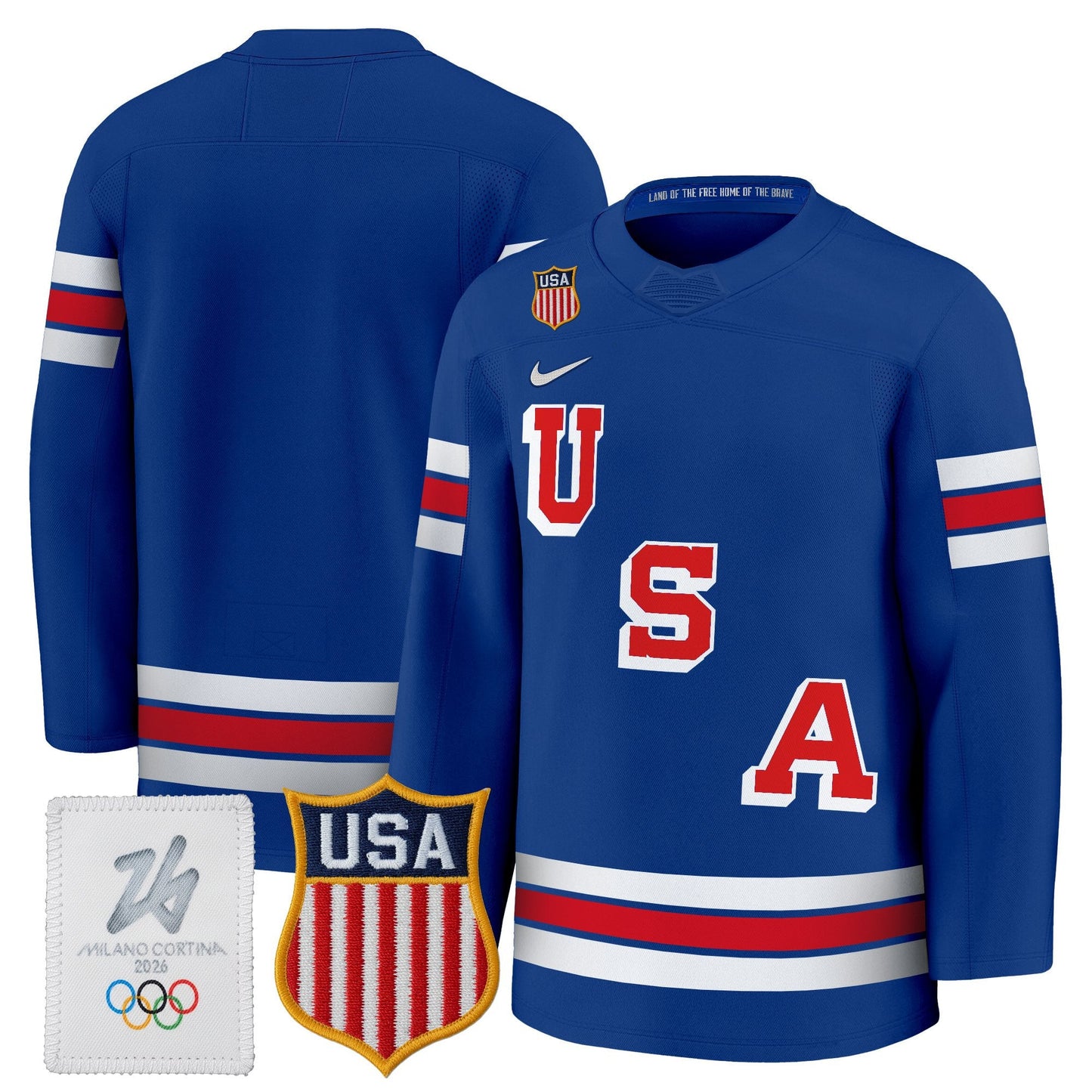 2026 USA Olympic Premium Hockey Jersey - All Stitched