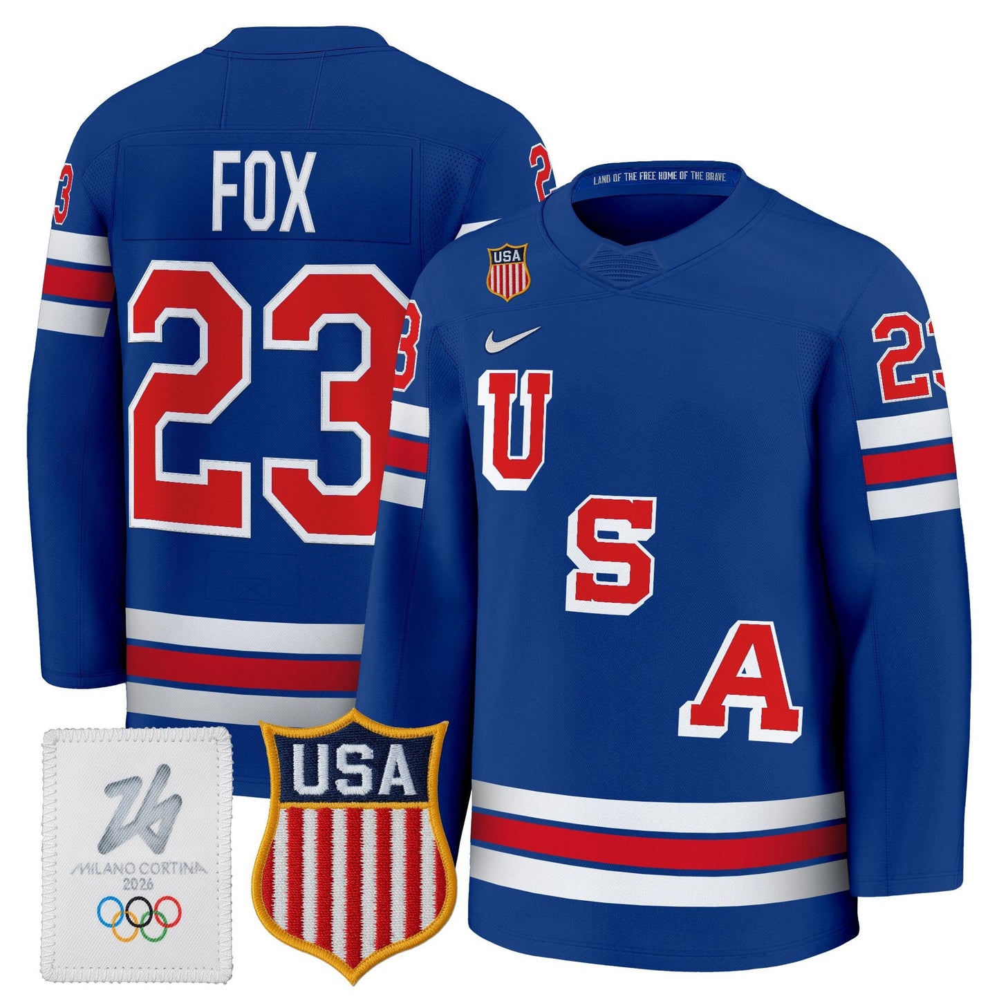 2026 USA Olympic Premium Hockey Jersey - All Stitched