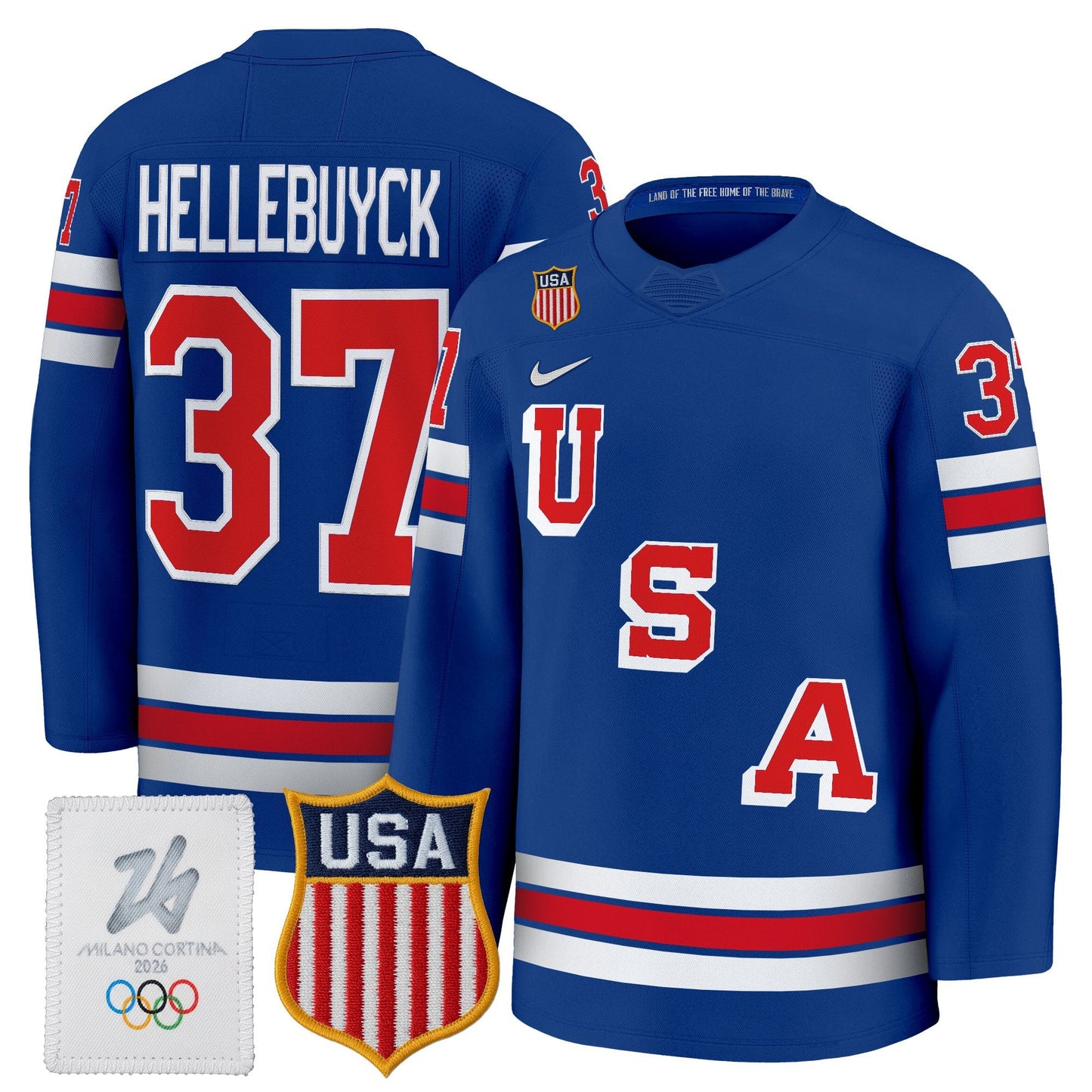 2026 USA Olympic Premium Hockey Jersey - All Stitched