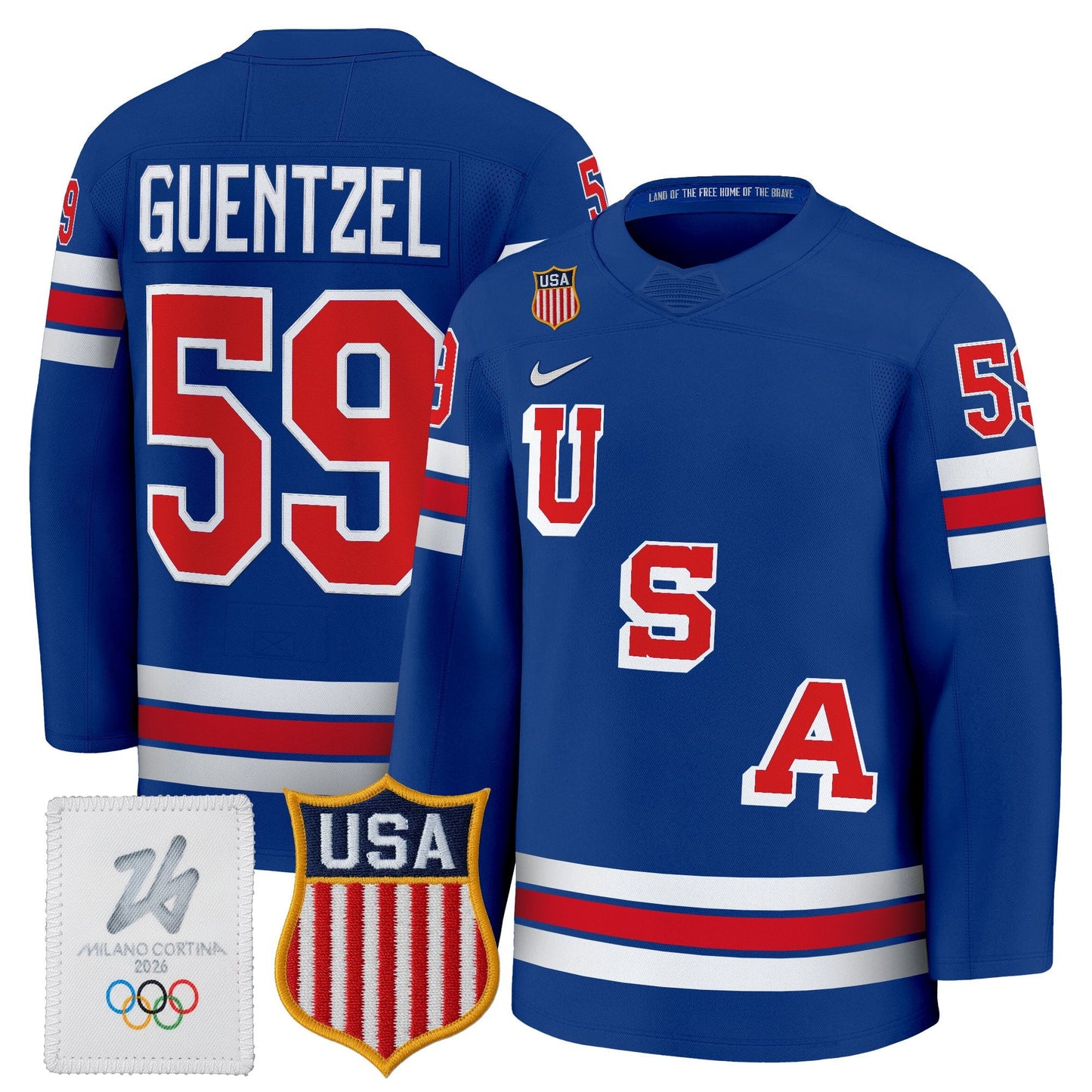 2026 USA Olympic Premium Hockey Jersey - All Stitched