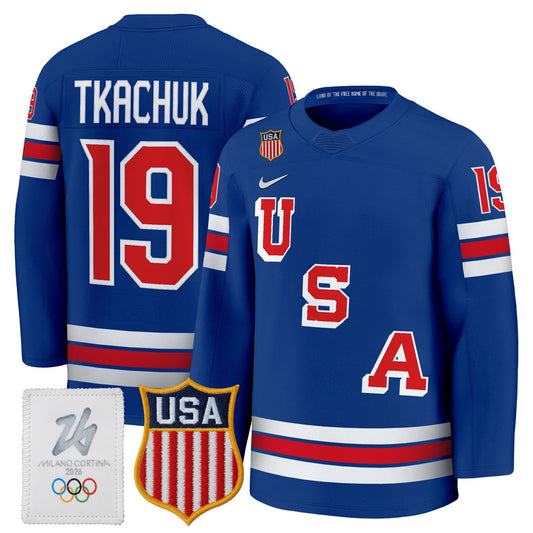 2026 USA Olympic Premium Hockey Jersey - All Stitched