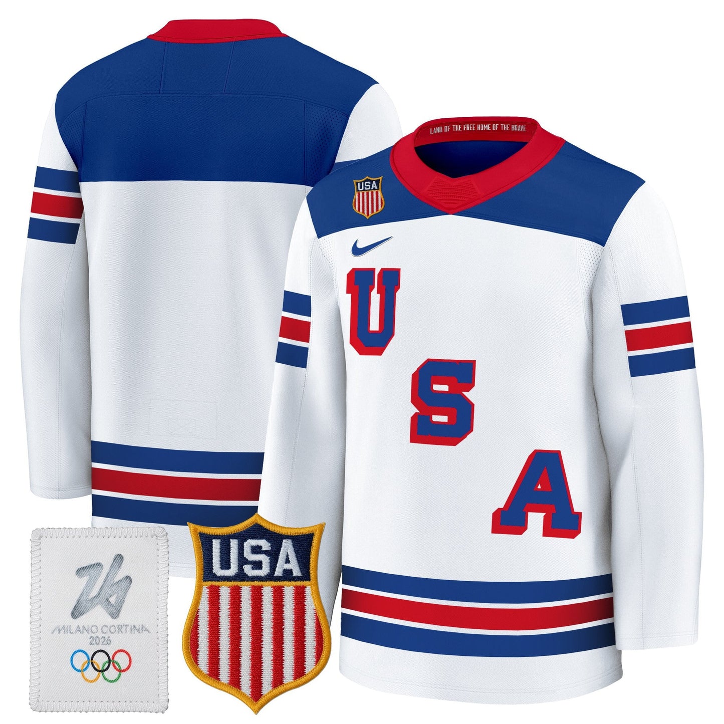 2026 USA Olympic Premium Hockey Jersey - All Stitched