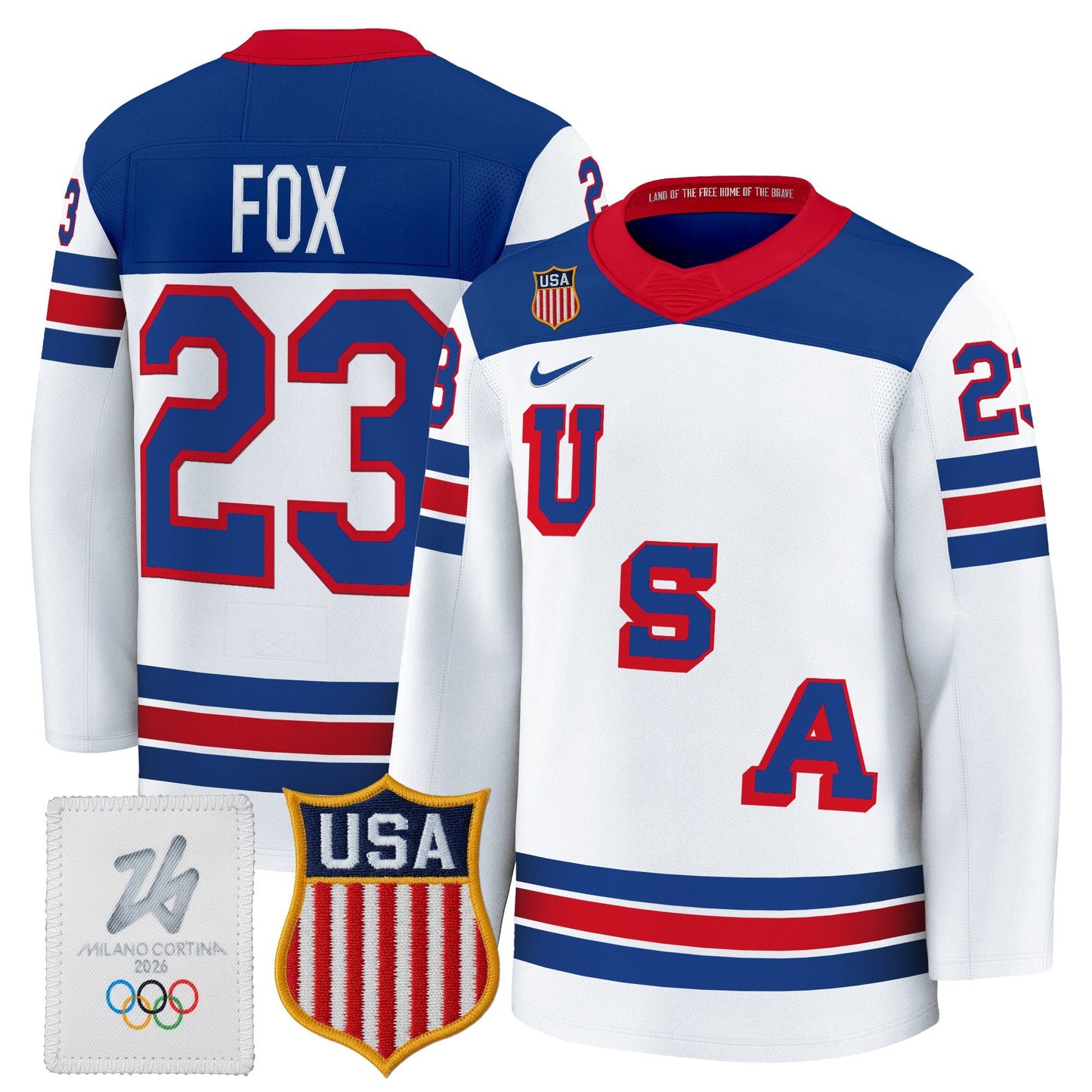 2026 USA Olympic Premium Hockey Jersey - All Stitched