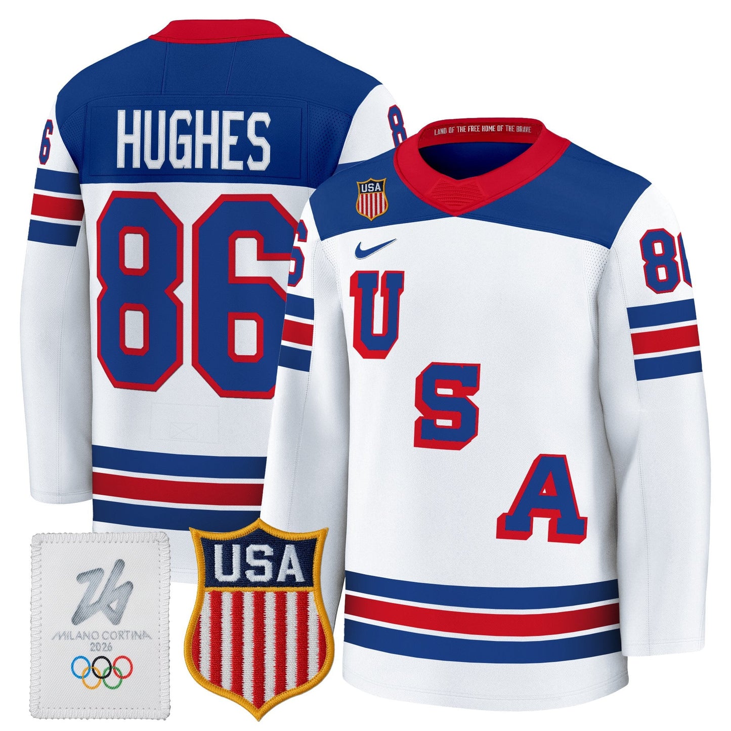 2026 USA Olympic Premium Hockey Jersey - All Stitched