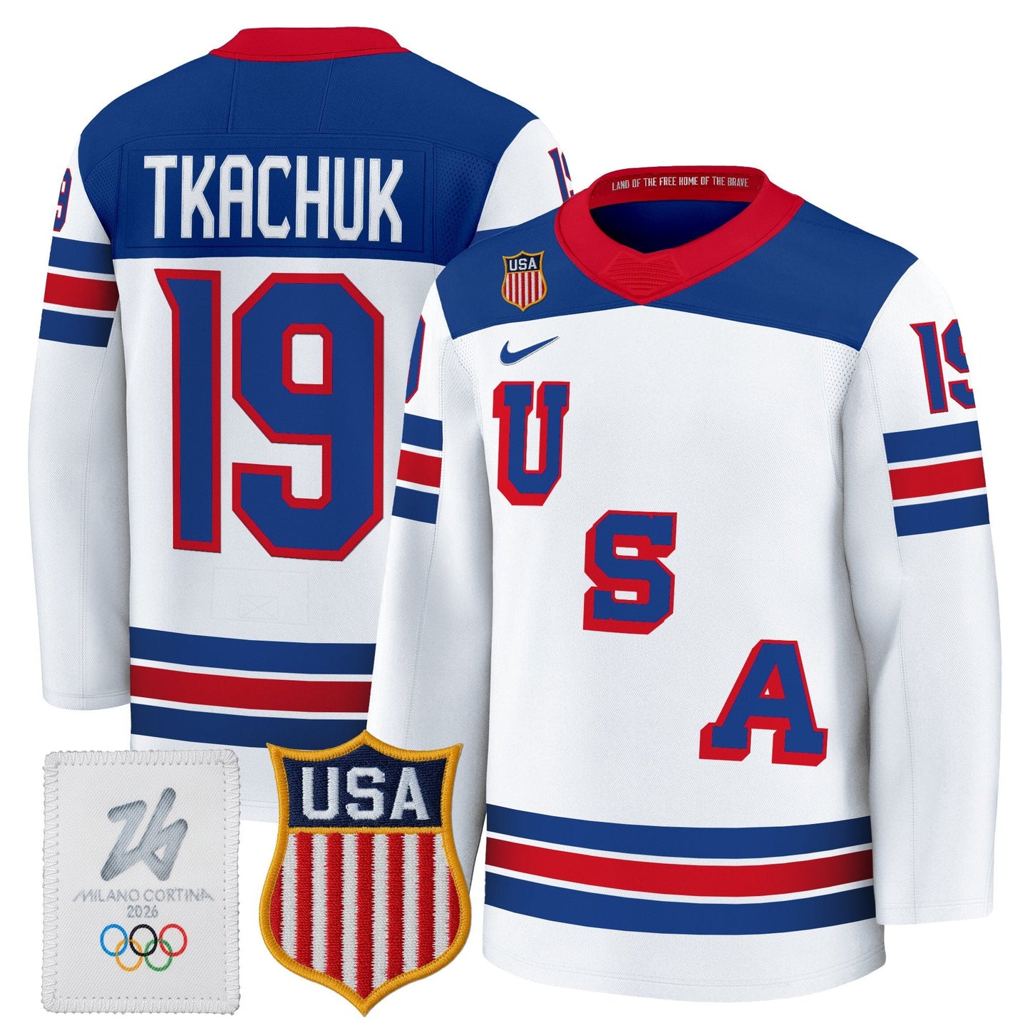 2026 USA Olympic Premium Hockey Jersey - All Stitched