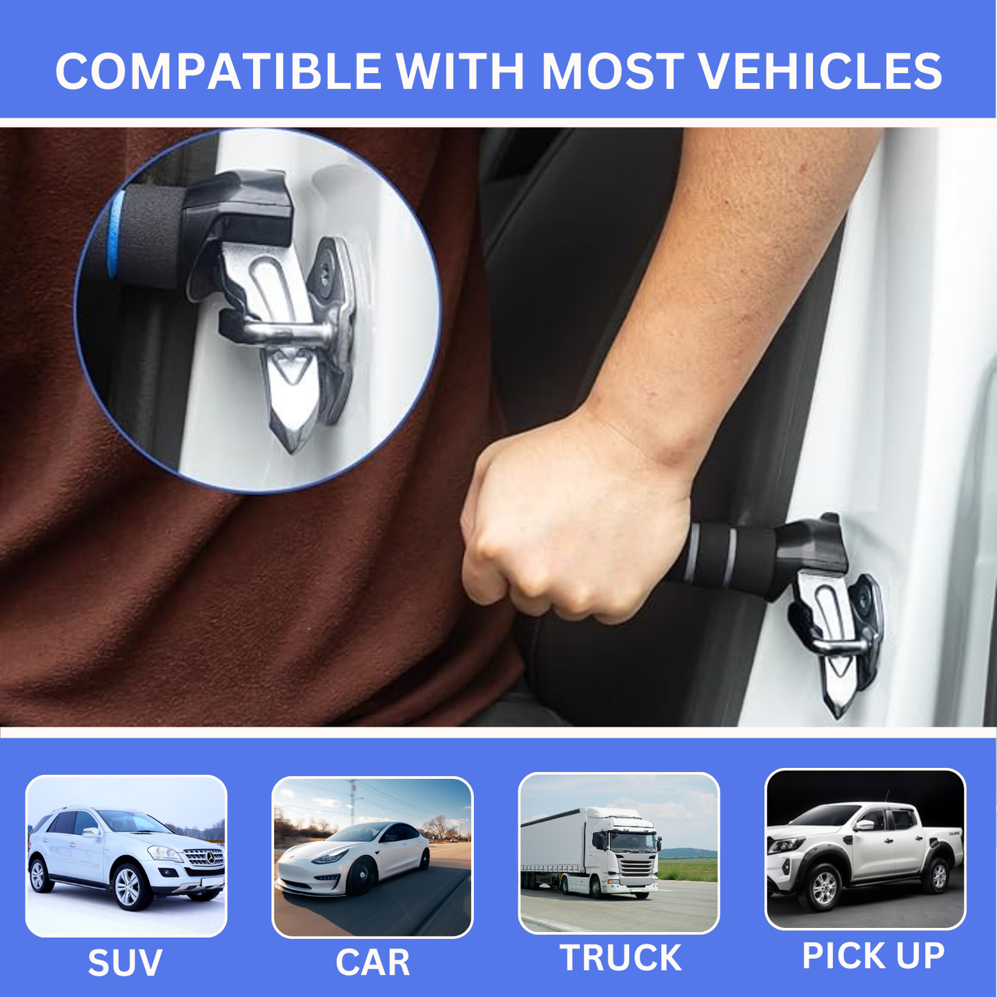 3 In 1 Car Door Multifunction Handle