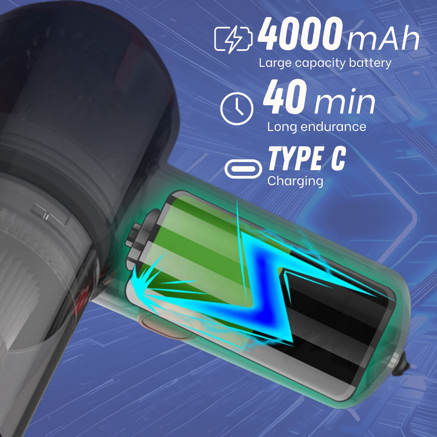 3 in 1 Car Vacuum Cleaner Wireless Strong