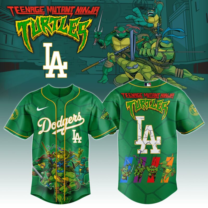 .      LAD x Ninja Turtles Night Game Limited Edition Printed Jersey 2025