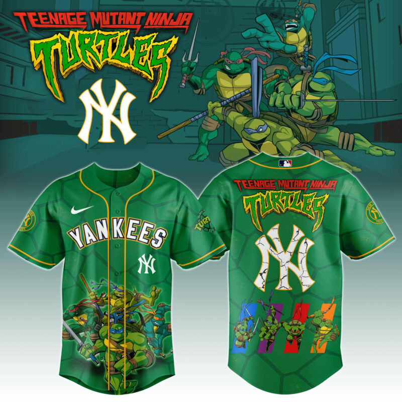 .      NYY x Ninja Turtles Night Game Limited Edition Printed Jersey2025