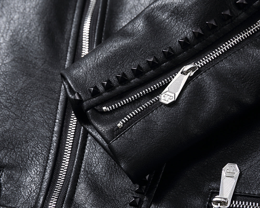 NEW-PP Leather Jacket