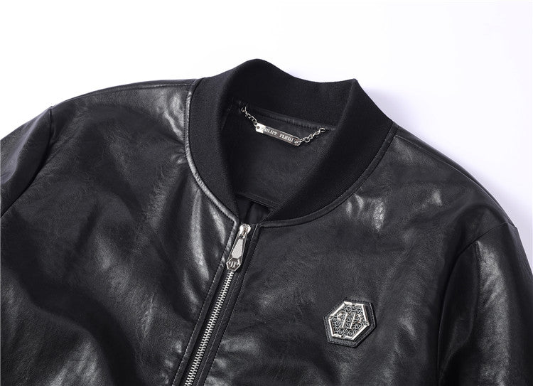 NEW-PP Leather Jacket