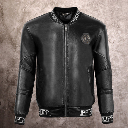 NEW-PP Leather Jacket