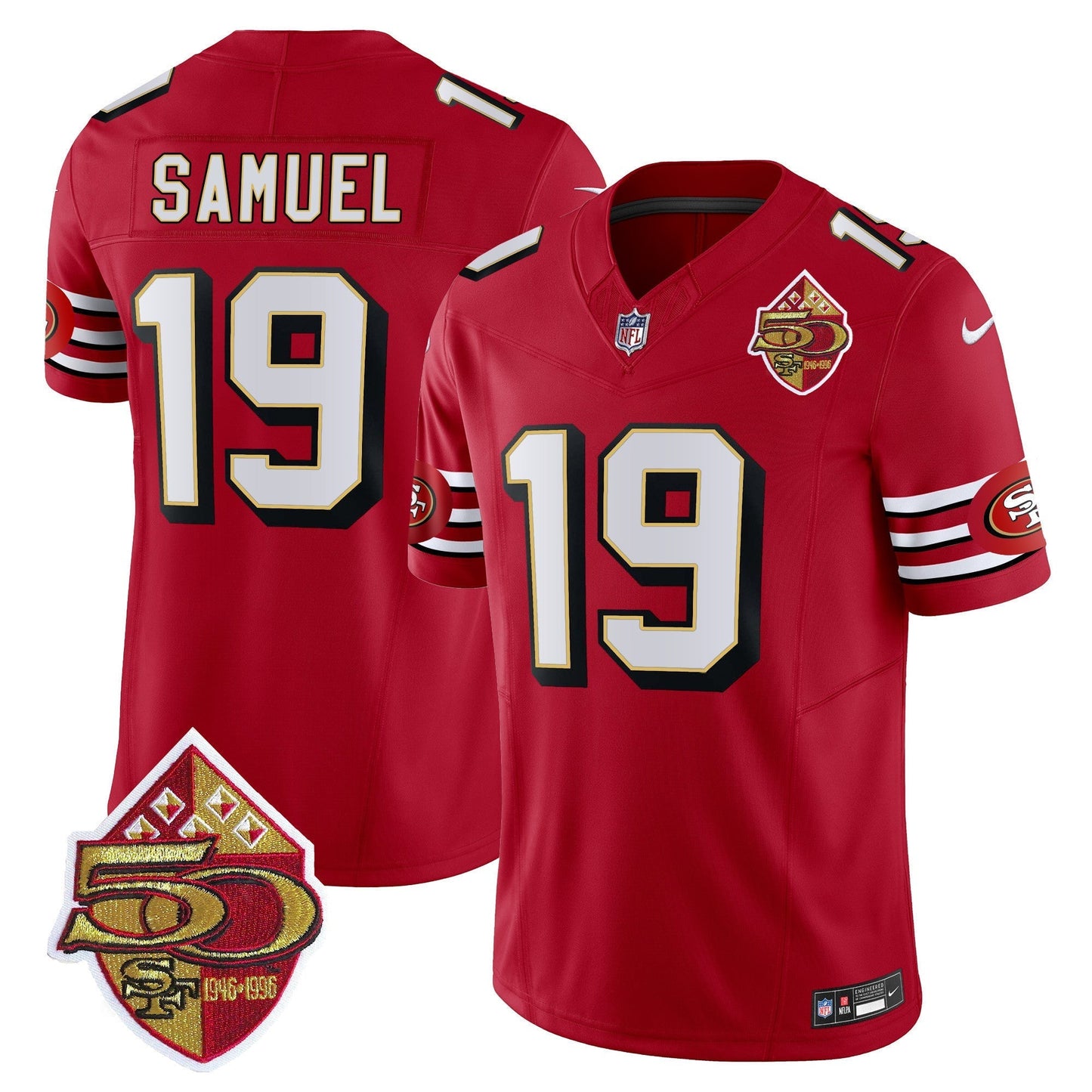 49ers 1996 Throwback Vapor Limited Jersey - All Stitched