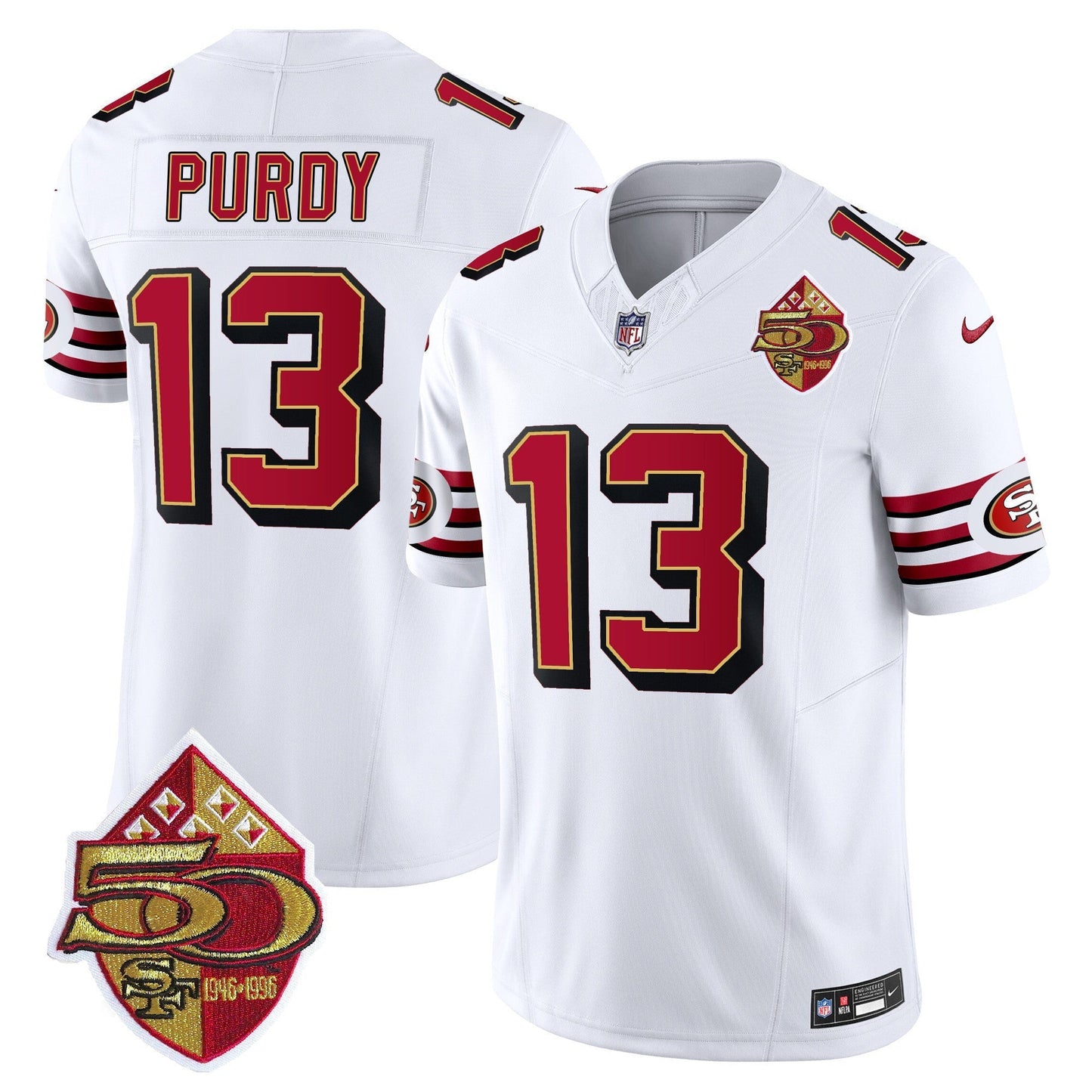 49ers 1996 Throwback Vapor Limited Jersey - All Stitched