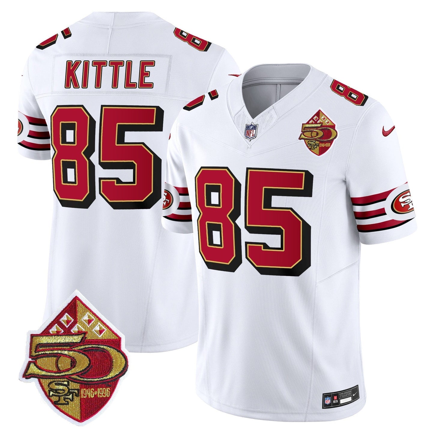 49ers 1996 Throwback Vapor Limited Jersey - All Stitched