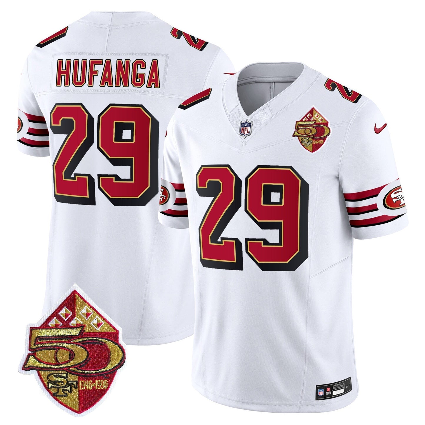 49ers 1996 Throwback Vapor Limited Jersey - All Stitched