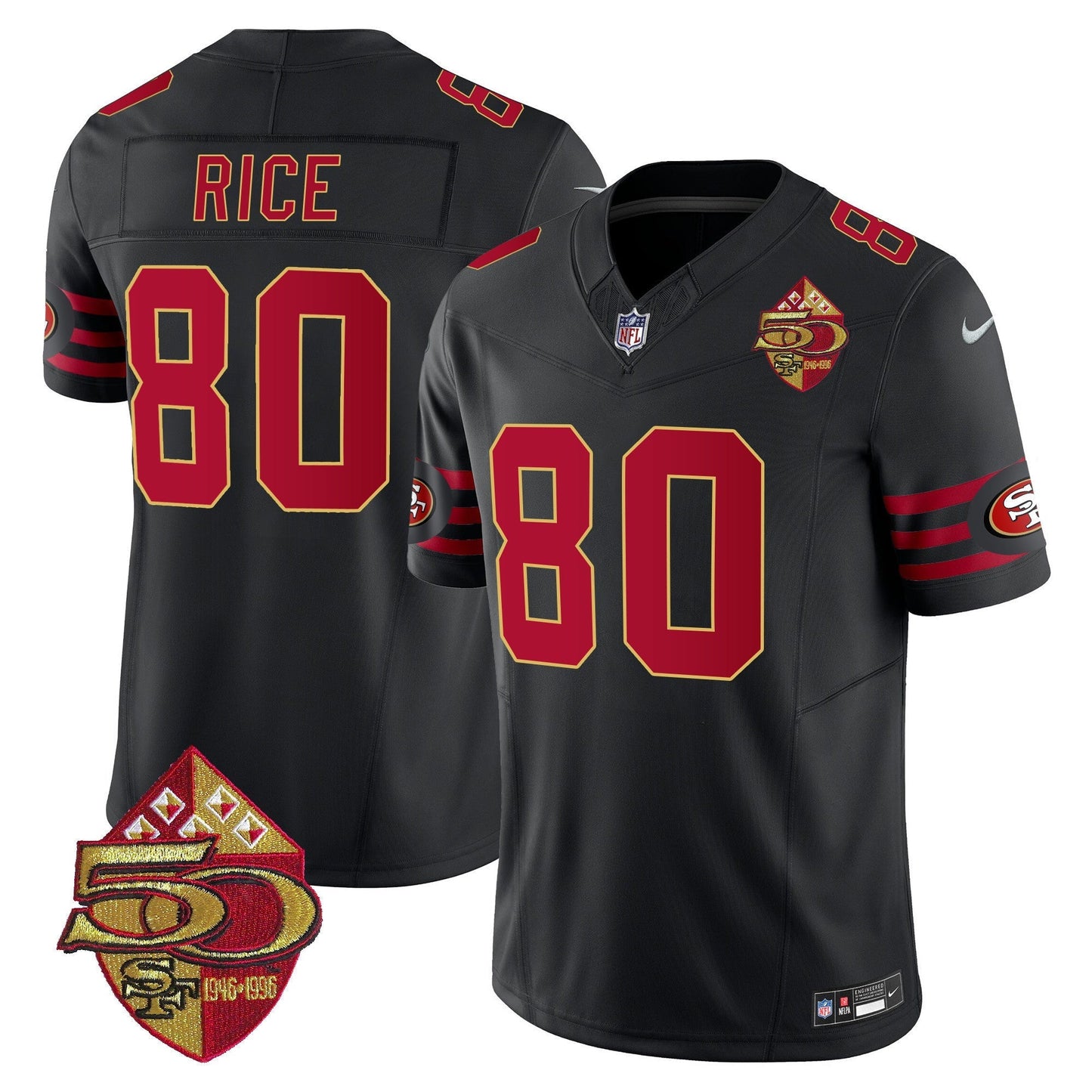49ers 1996 Throwback Vapor Limited Jersey - All Stitched