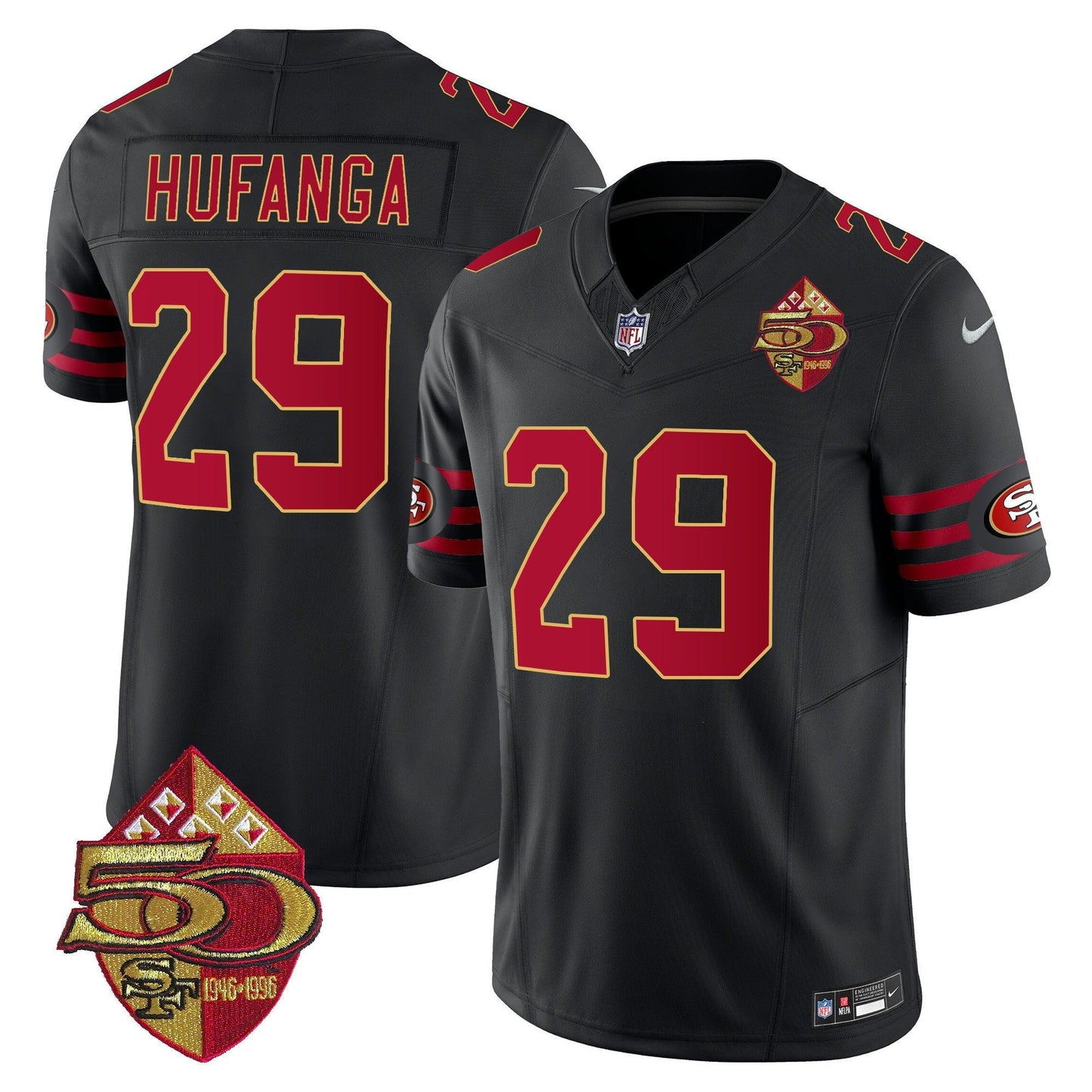 49ers 1996 Throwback Vapor Limited Jersey - All Stitched