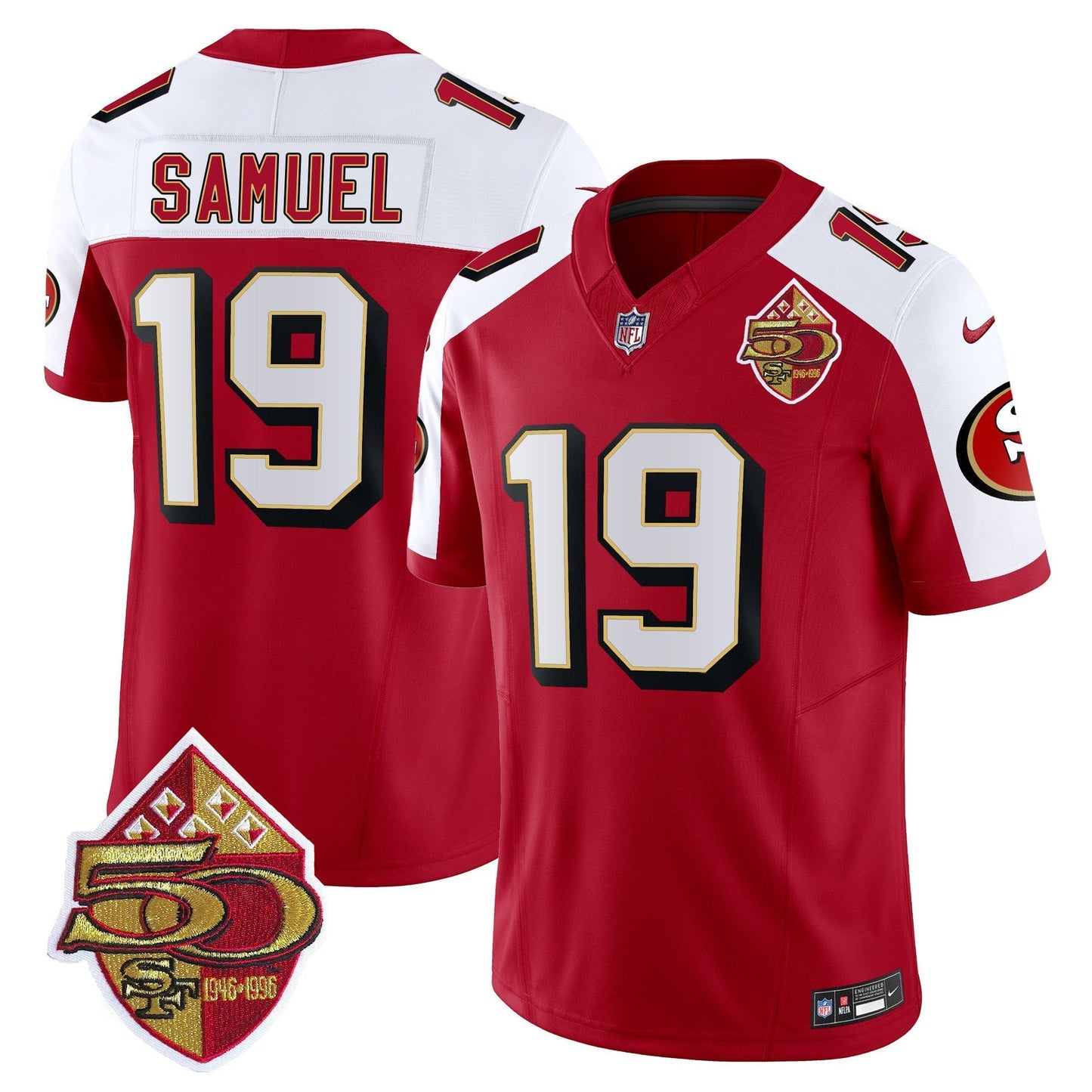 49ers 1996 Throwback Vapor Limited Jersey - All Stitched