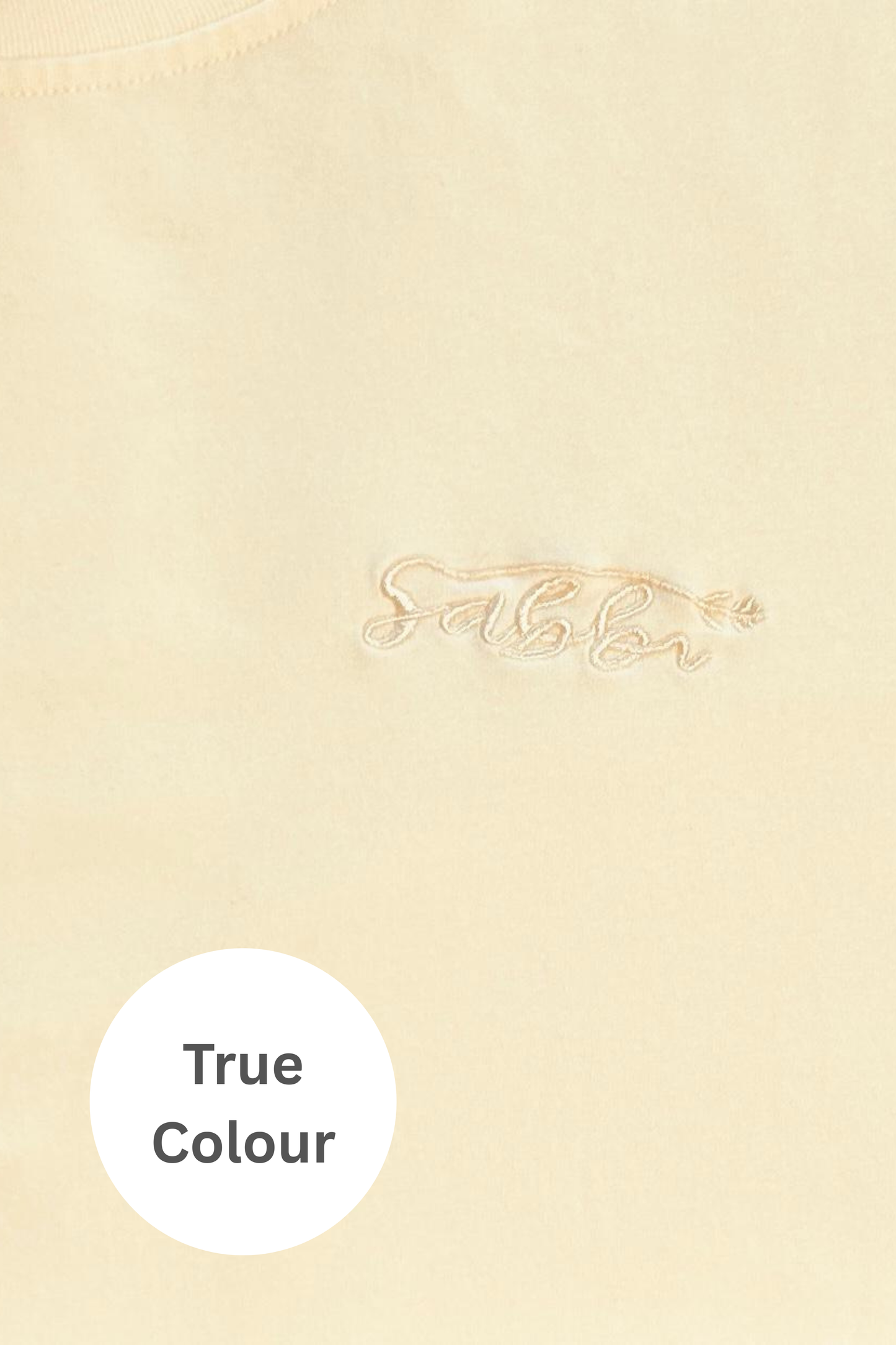 THE REGULAR FIT TEE - CREAM